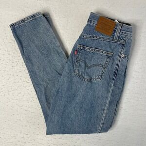 Levi's 80s Mom Jeans Women Size 26 Blue High Rise Tapered Leg 100% Cotton Denim